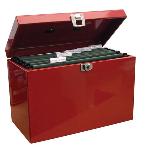 Wood Metal File Box 